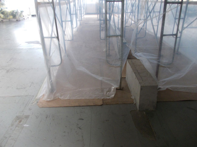 骨架、巖棉、火克板施工