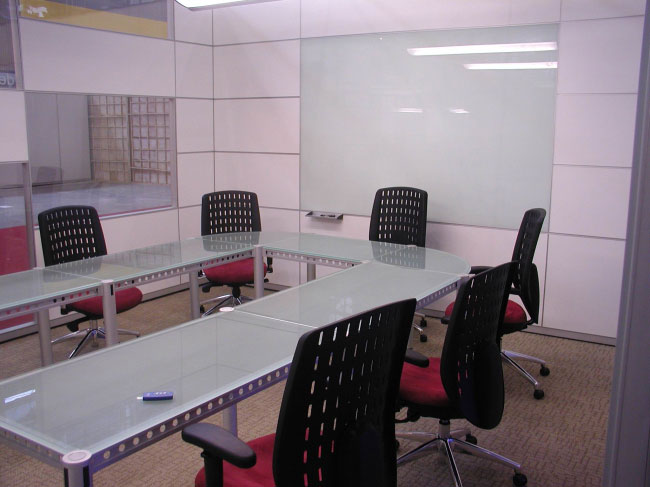 A classic case of the high wall of glass