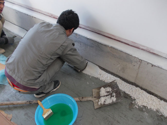 FAW Volkswagen Floor paint construction of a plant