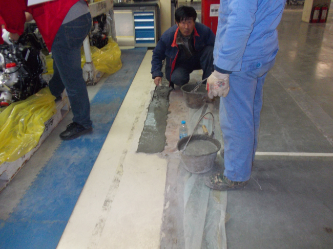 FAW Volkswagen factory floor construction renovati